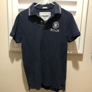 Navy Blue Abercrombie & Fitch Muscle Polo (mens)